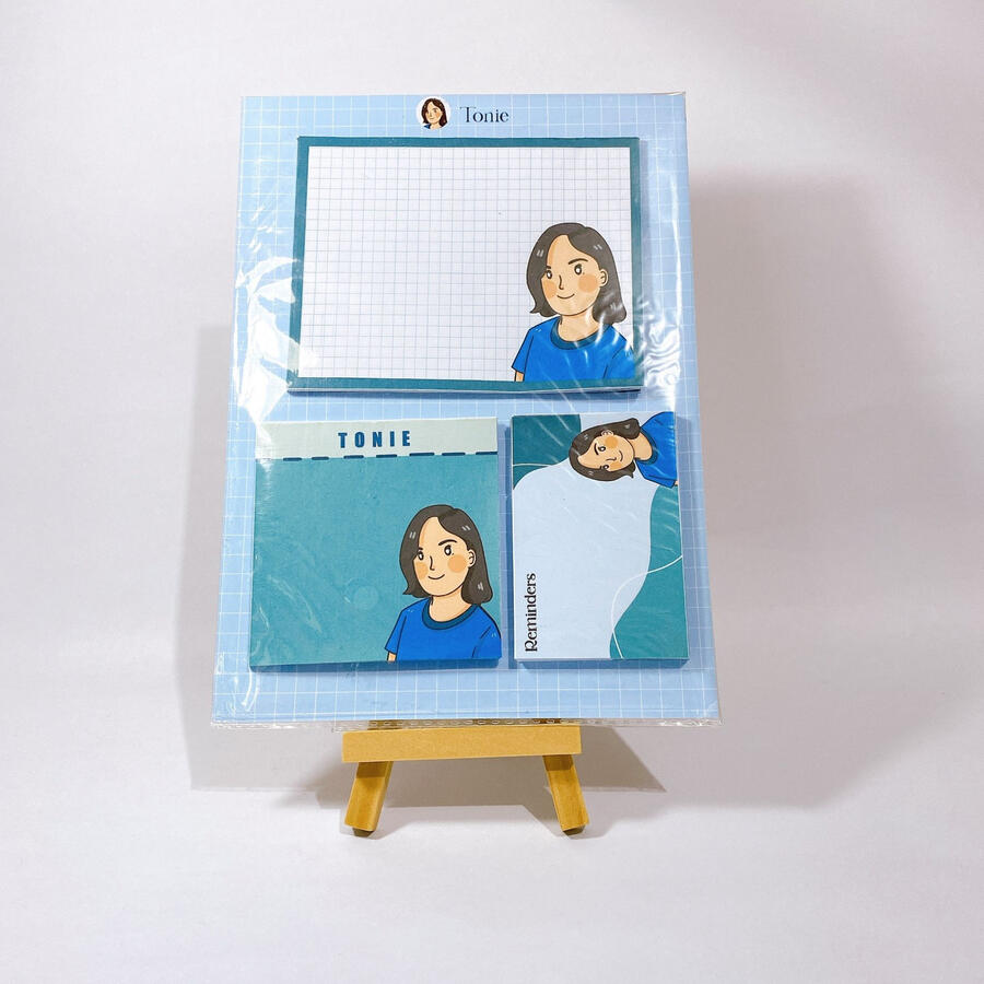 (Blue) Memo Pad Set A・ 220PHP