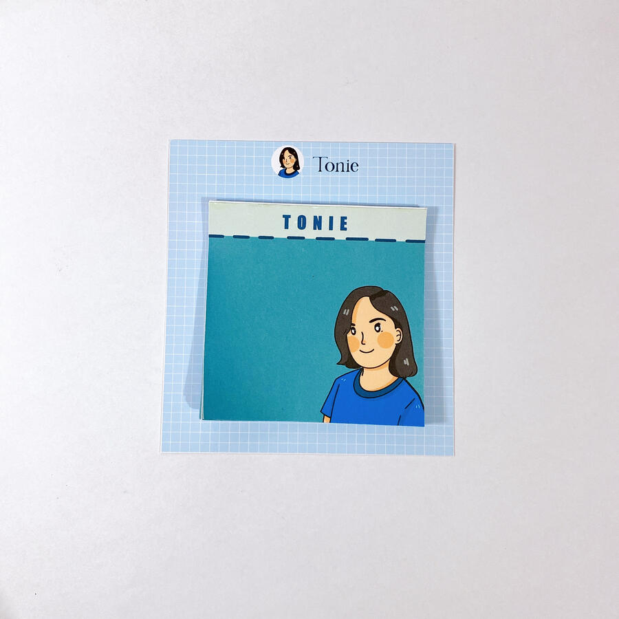 Blue or Brown,50 pcs, 3x3 Memo pad･75 PHP